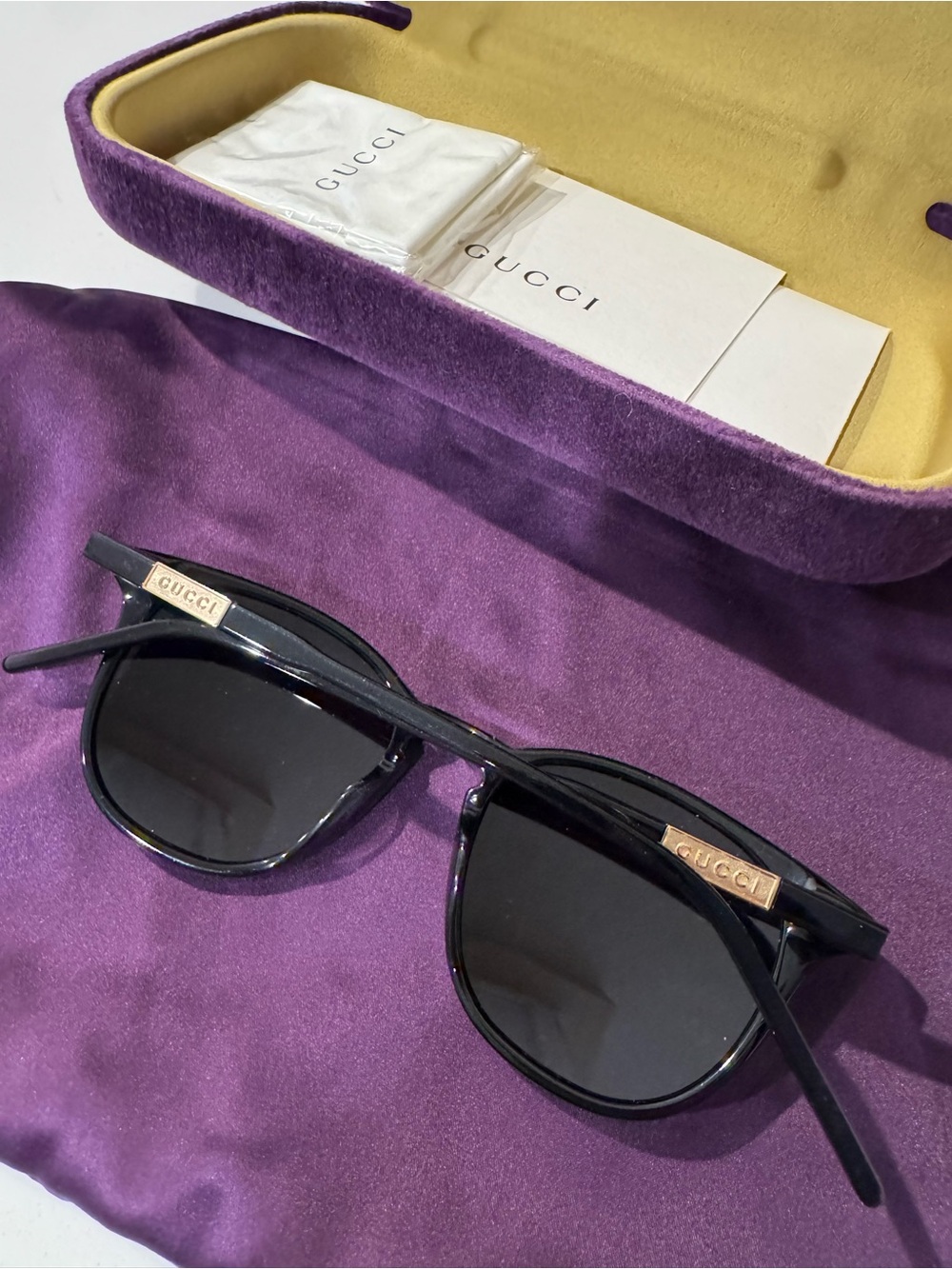 Gucci 50mm round sunglasses - Picture 2 of 9